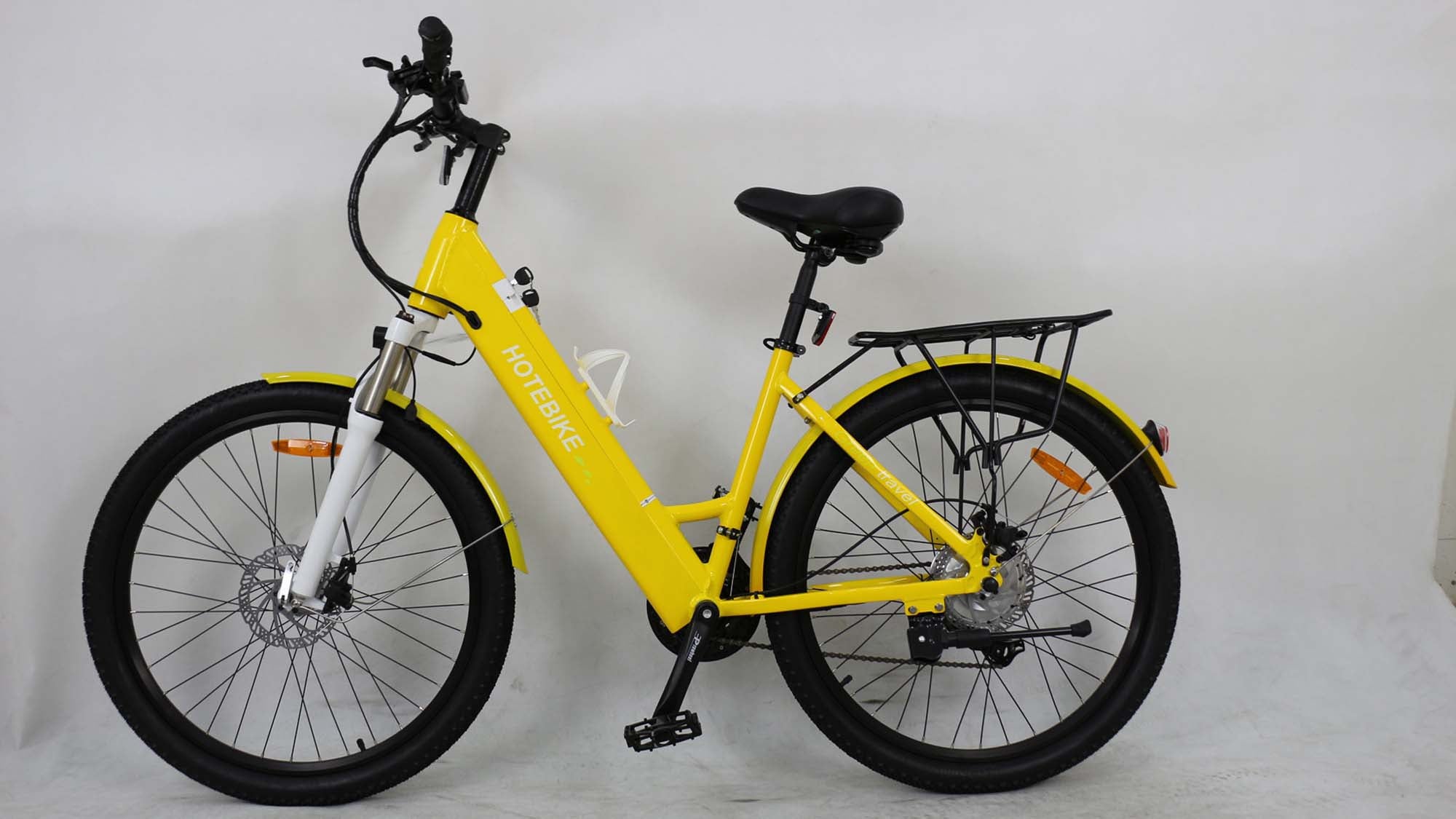 Ride Easy, Ride Stylish – The City Slicker Step-Through E-Bike, Model A5AH26 Yellow
