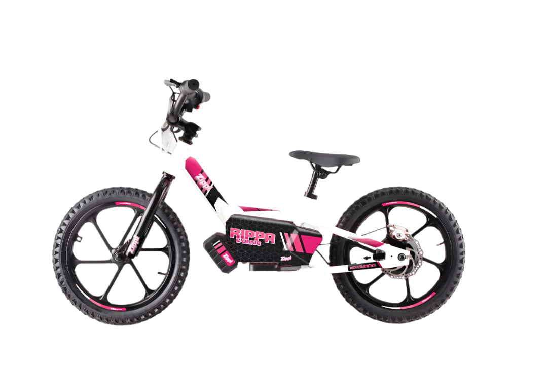 The 16" Zippi Rippa is designed for ages 5-10. Pink