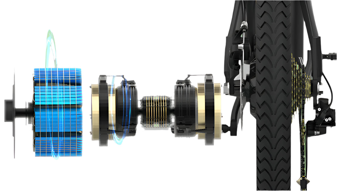 Q5 Electric Hybrid Bike with 100km Range & 9-Speed Gear – Conquer Any Terrain