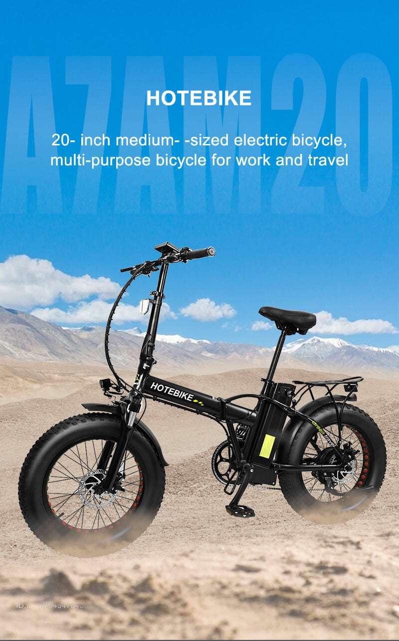 Conquer Any Terrain with the Model A7AM20 Folding Fat Tyre Electric Bike
