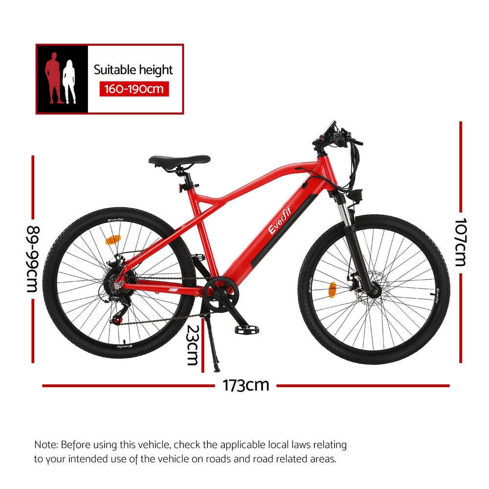 Everfit 26 Inch Electric Bike Mountain Bicycle 250W
