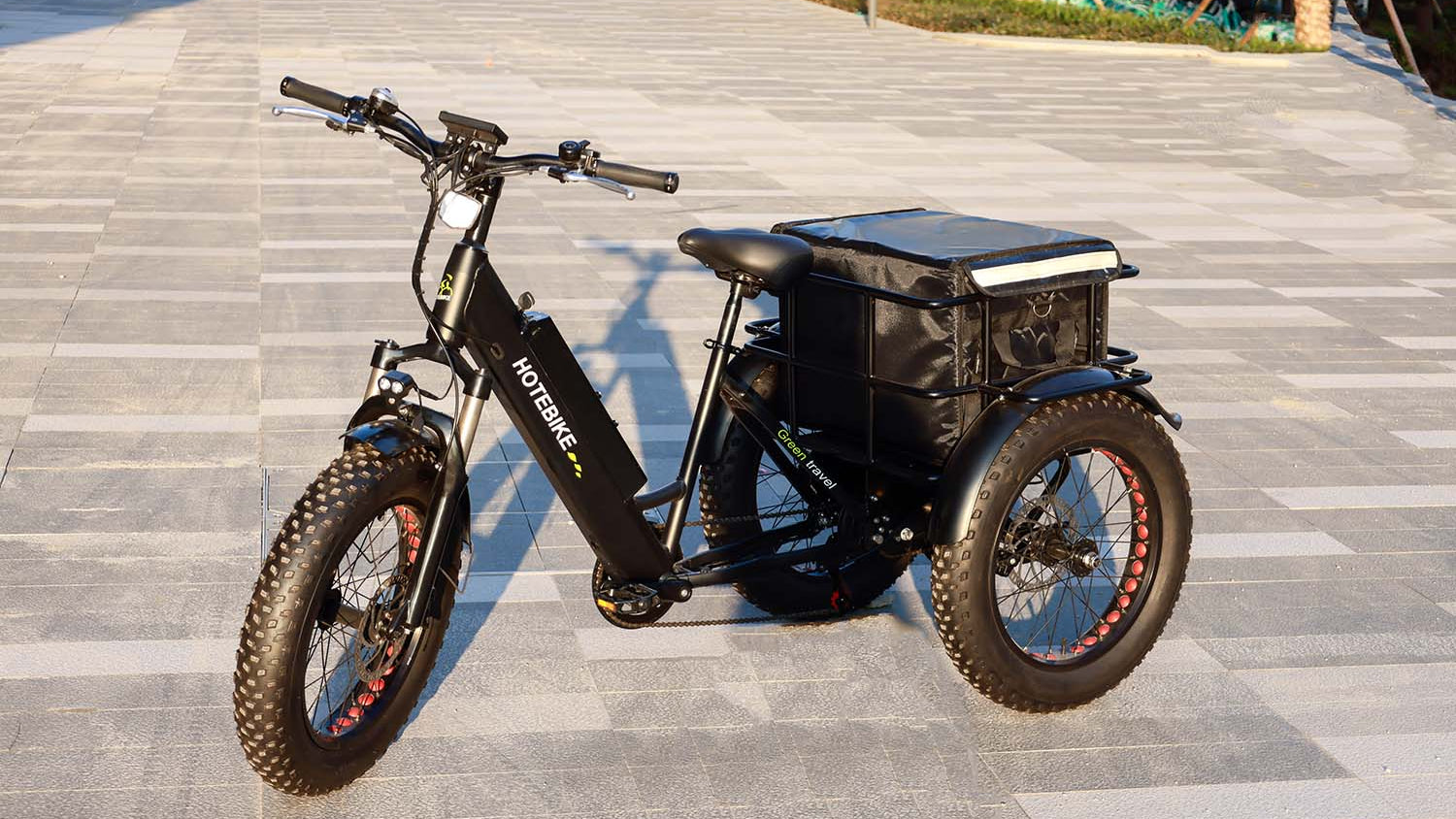 Electric Cargo Tricycle – 20" Fat Tyre E-Bike with Spacious Rear Basket for Ultimate Utility ET20F
