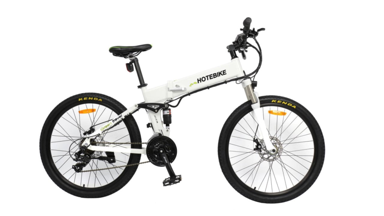 Unleash Freedom Anywhere with the Model G4 26" Folding Electric Bike – Compact, Powerful & Stylish White