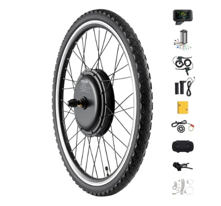 1000W Electric Bike Conversion Kit 48V 26" Front Wheel E-Bike Hub Motor