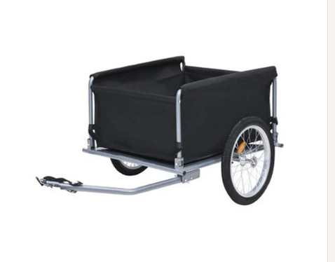 Bike Cargo Trailer Black And Grey 65 Kg