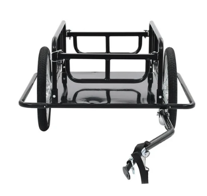 Bike Cargo Trailer 130X73 Cm Steel Black