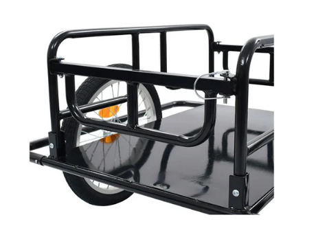 Bike Cargo Trailer 130X73 Cm Steel Black