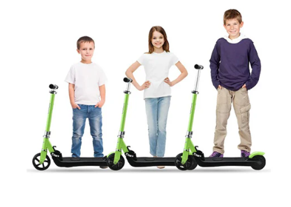 Electric Scooter Ages 5 To 11 Adjustable Height Folding Blue