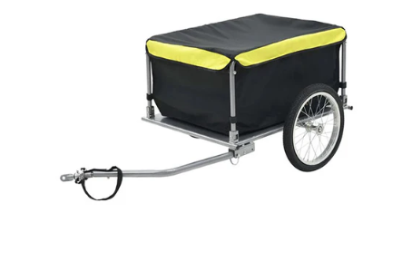 Bike Cargo Trailer Black And Grey 65 Kg