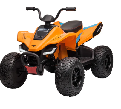 MCL35 McLaren Kids Toy Ride On Electric Quad Bike - Black