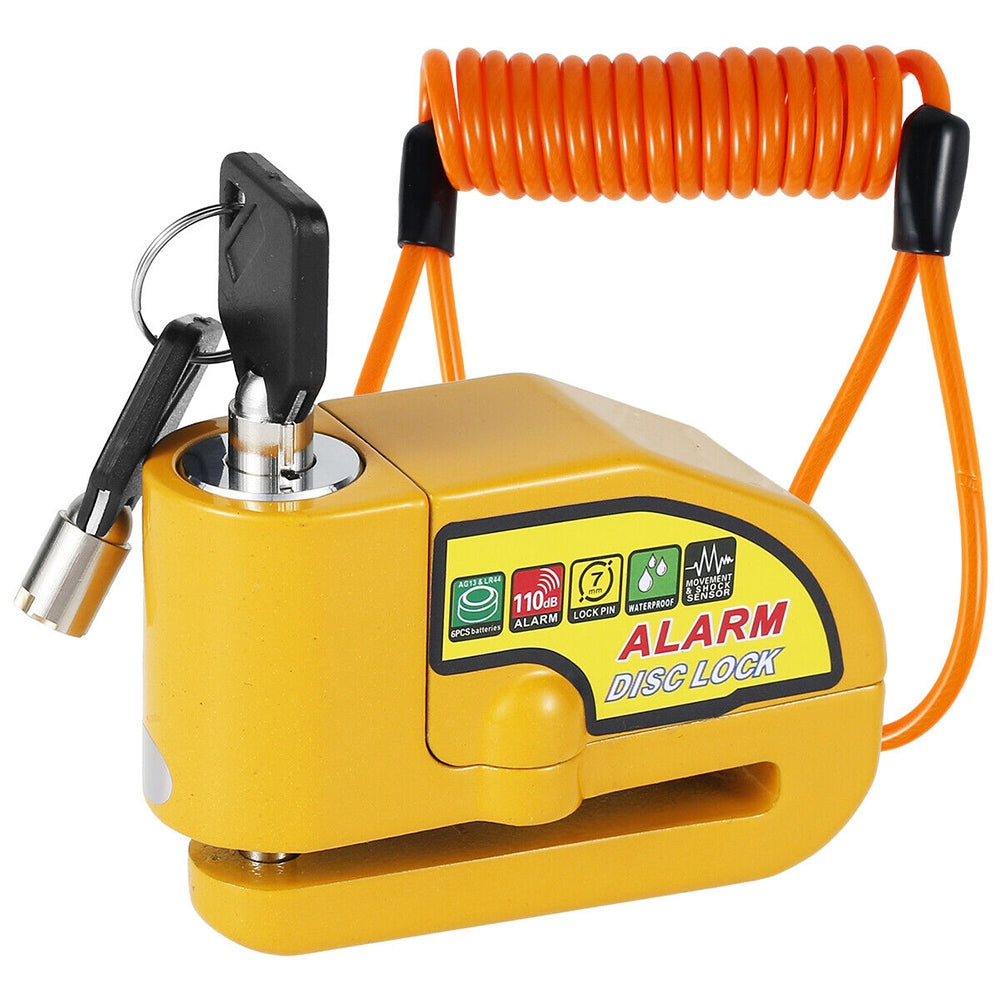 Disc Lock Electric Brake Security Yellow Disc Brake Lock