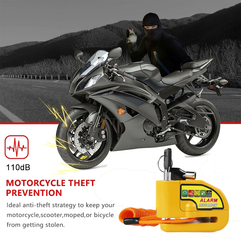 Disc Lock Electric Brake Security Yellow Disc Brake Lock