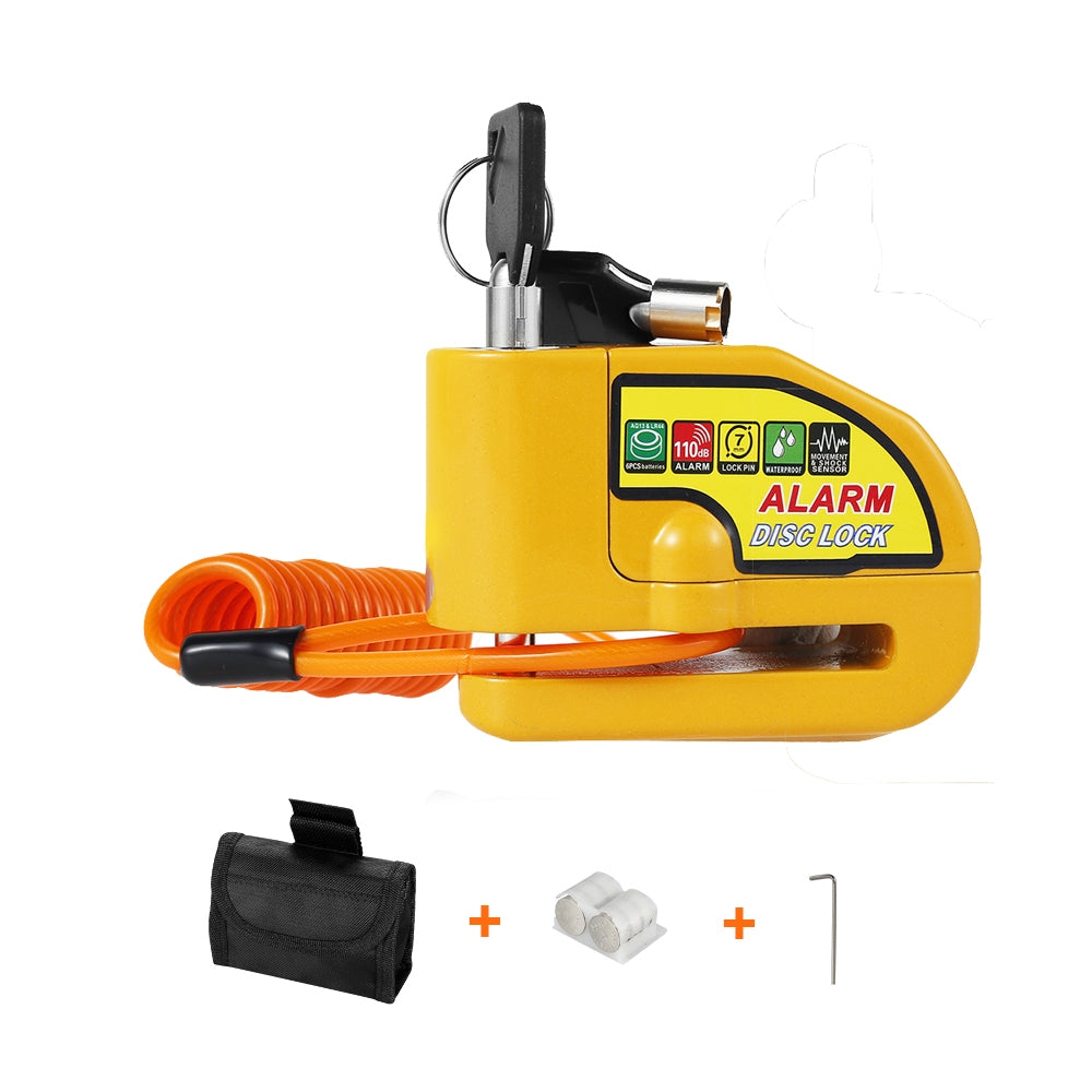 Disc Lock Electric Brake Security Yellow Disc Brake Lock