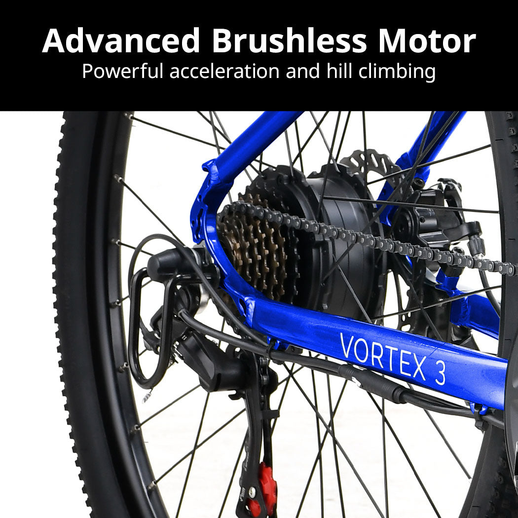 The VALK Vortex 3 Electric Mountain Bike for comfortable daily us