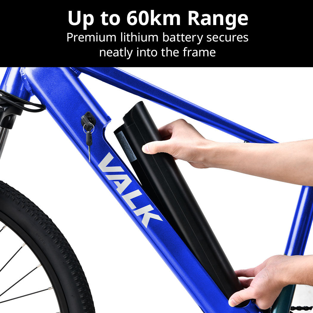 The VALK Vortex 3 Electric Mountain Bike for comfortable daily us