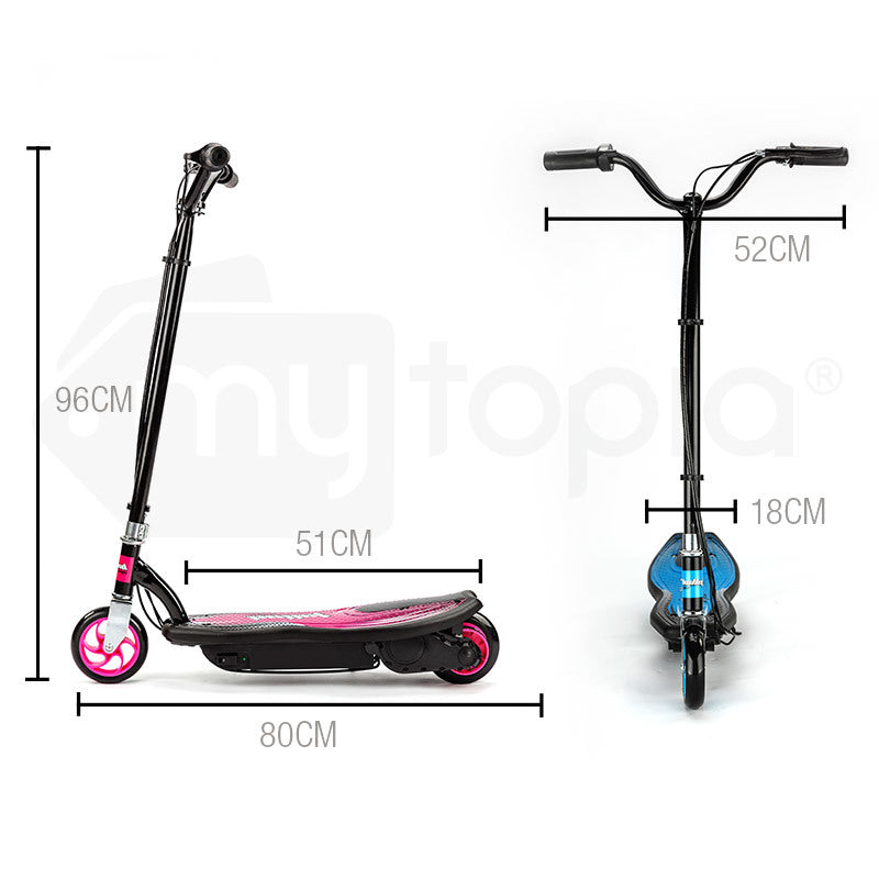 ZPS Electric Kids Scooter 140W Foldable recommended for ages 7+ years in Red, Blue and Pink