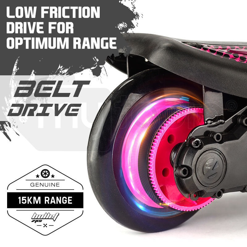 BULLET ZPS Kids Electric Scooter 140W Children Toy Pink 5-11 Years