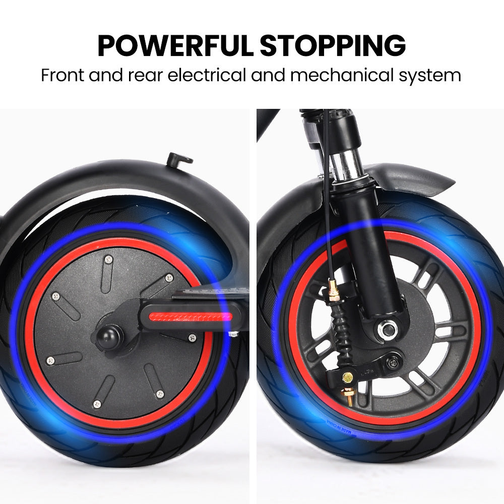 ALPHA Urban 10 Electric Scooter, 35km/h, Suspension, 35km Range, 10-Inch Wheels, Brushless Motor, Free APP, Motorised Commuter eScooter for Adults, Black