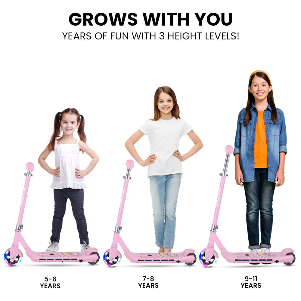 WhizKid Electric Scooter, Ages 5-11 in Pink, white or Black