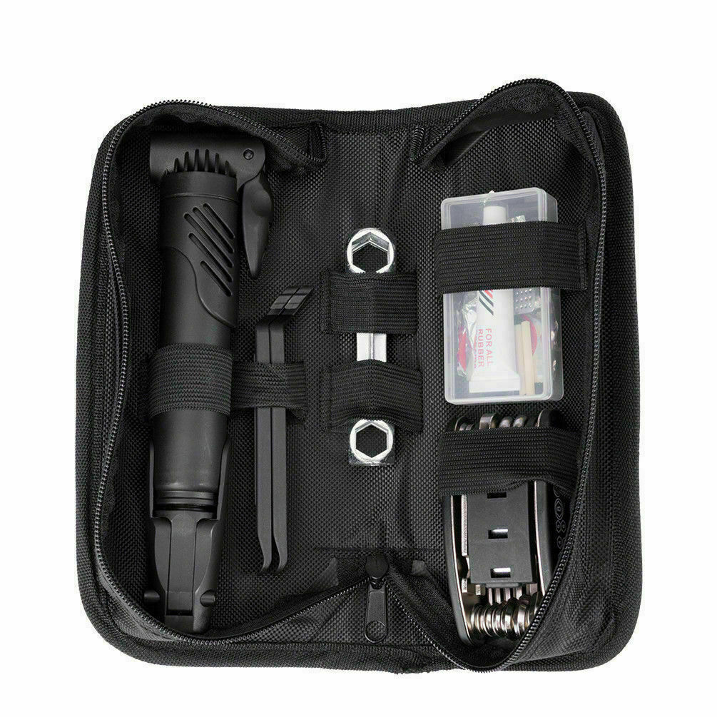 14pcs Bicycle Repair Tool Kit, Bag Strap to Frame