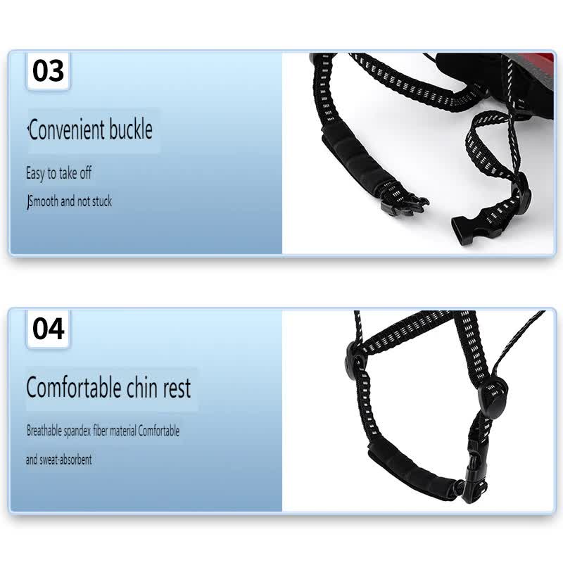 Dark Blue And Black Gradient Lightweight Adult Bicycle Helmet - Adjustable Fit Road & Mountain Bike Safety Headgear (57-62cm)