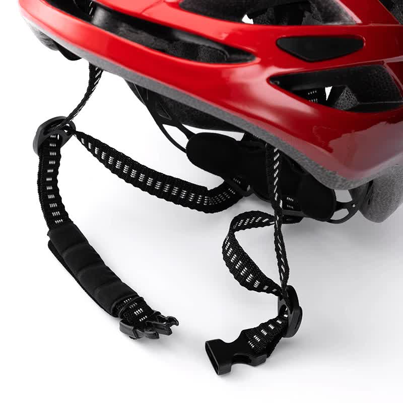 Black Lightweight Adult Bicycle Helmet - Adjustable Fit Road & Mountain Bike Safety Headgear (57-62cm)