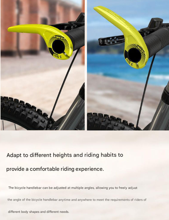 Red Ultralight Ergonomic Bike Bar Ends - High-Strength Composite Horn Grips (22.2mm)