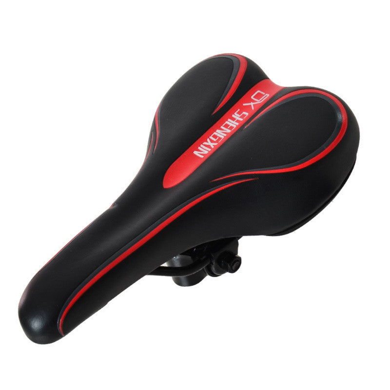 Black and red Mountain Bike Saddle - Comfortable and Durable