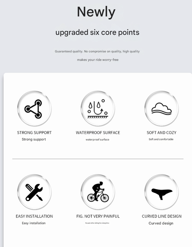 Black and blue Mountain Bike Saddle - Comfortable and Durable