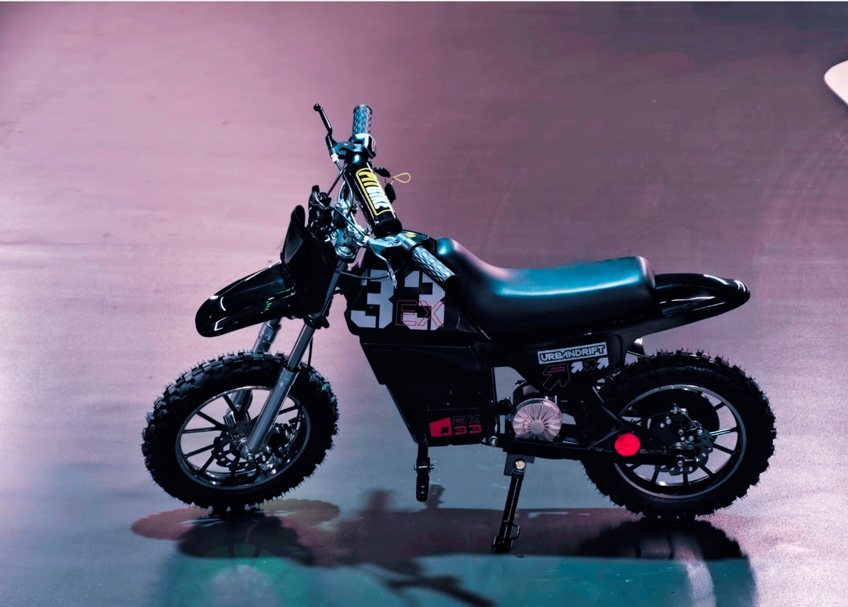 KIDS E-BIKES Model EX-33 suitable for riders 7+ years old.