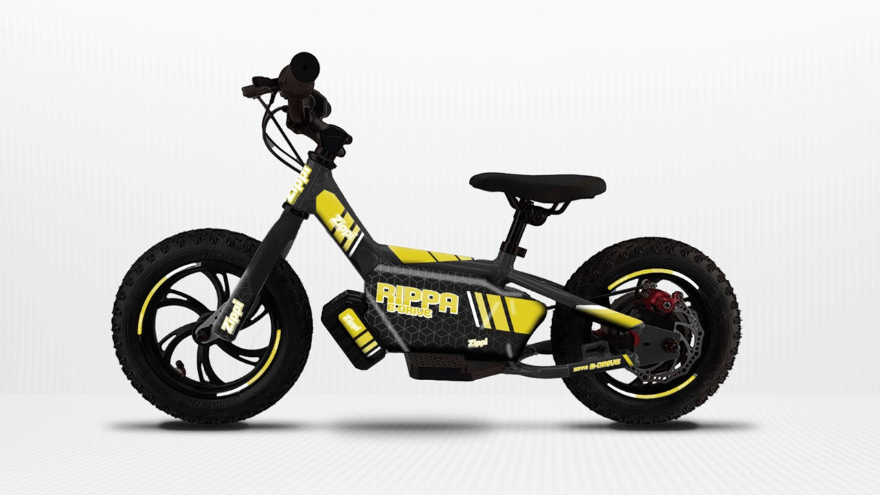 Rippa 12" EBIKE Designed for kids aged 2-6yrs Yellow