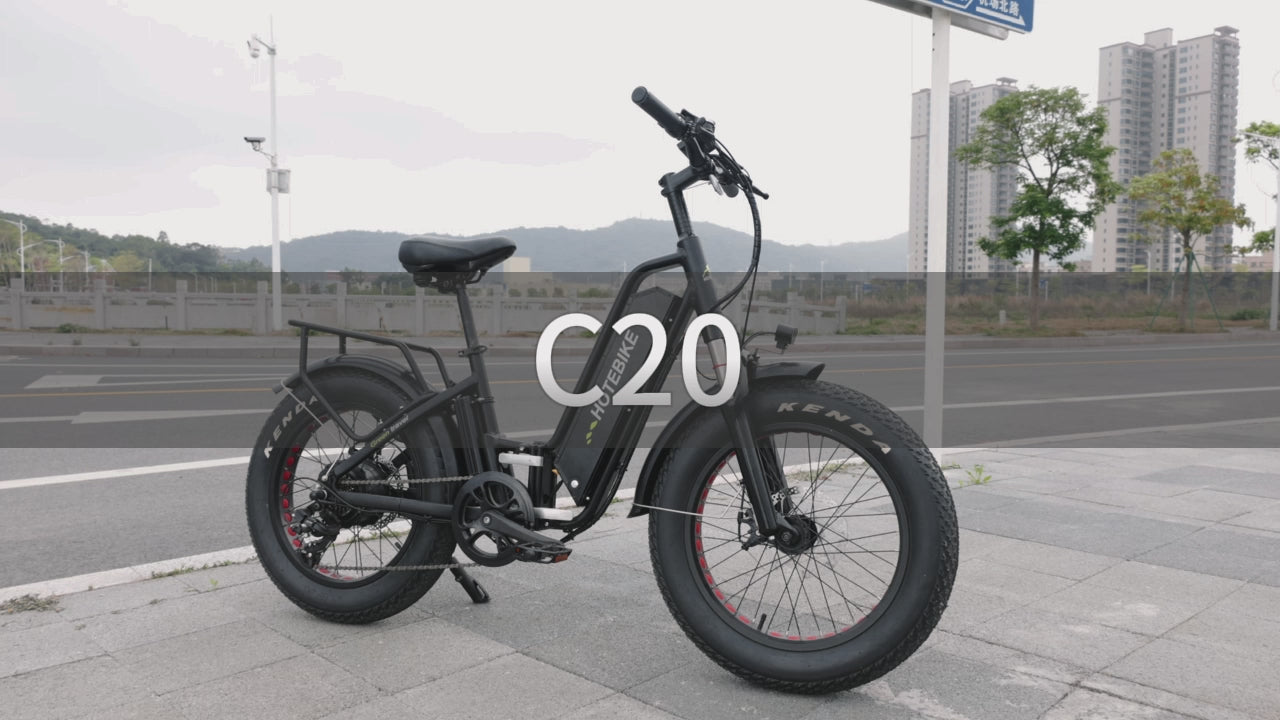 C20 Folding Fat Tyre E-Bike: Portable Power for Every Terrain
