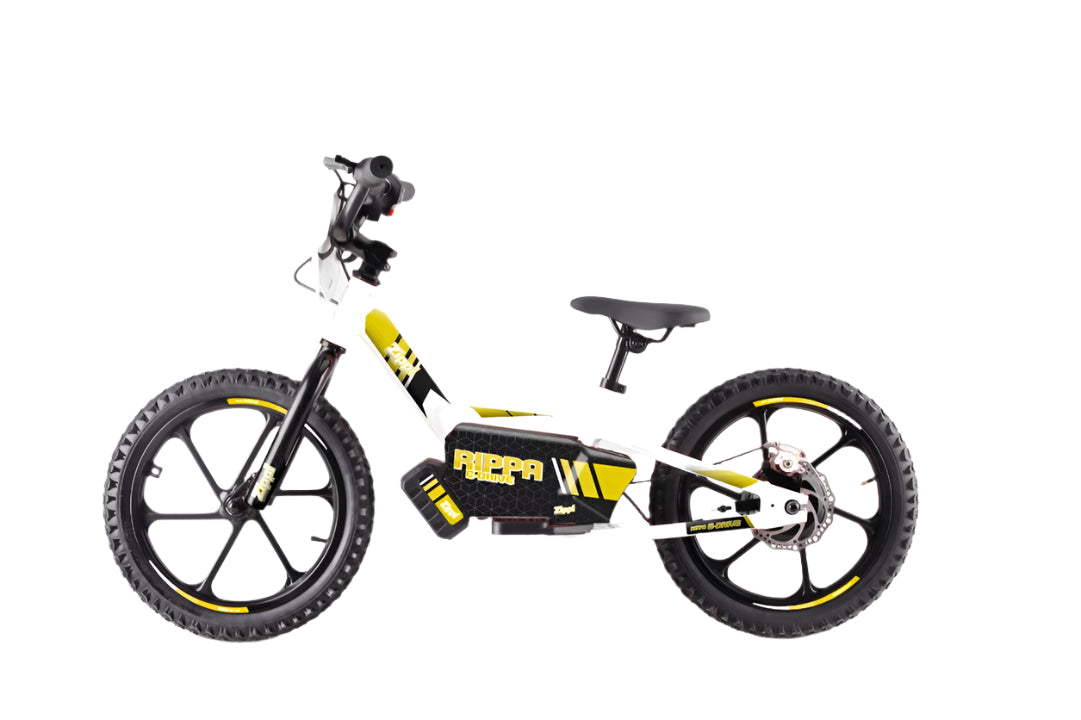 The 16" Zippi Rippa is designed for ages 5-10. Yellow